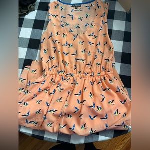 Summer Dress. Coral. Hi-low. Size M